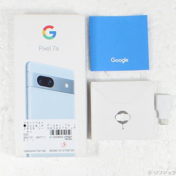 【美品】Google Pixel 7a シー（ライトブルー） ムスビー｜美品 SIMフリー Google Pixel 7a 128GB Sea ブルー 訳
