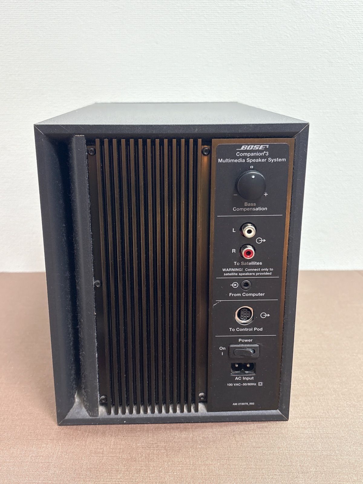 BOSE Companion 3 マルチメディア スピーカーシステム 動作品 音響機器 スピーカースタンド欠品 ☆ u120 使用品BOSE Companion3 マルチメディアスピーカーシステム 一式