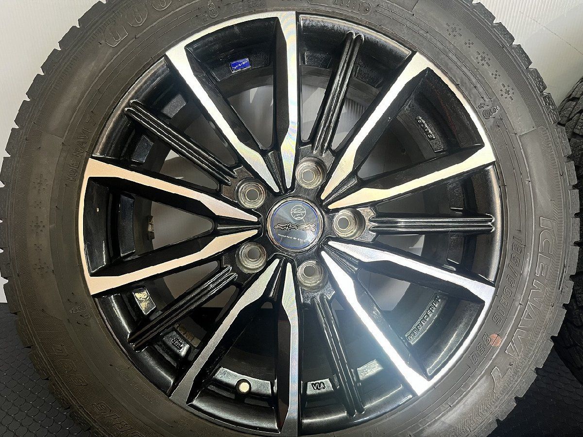 GOODYEAR ICENAVI7 195/60R16】スタッドレス【ENKEI SMACK 16
