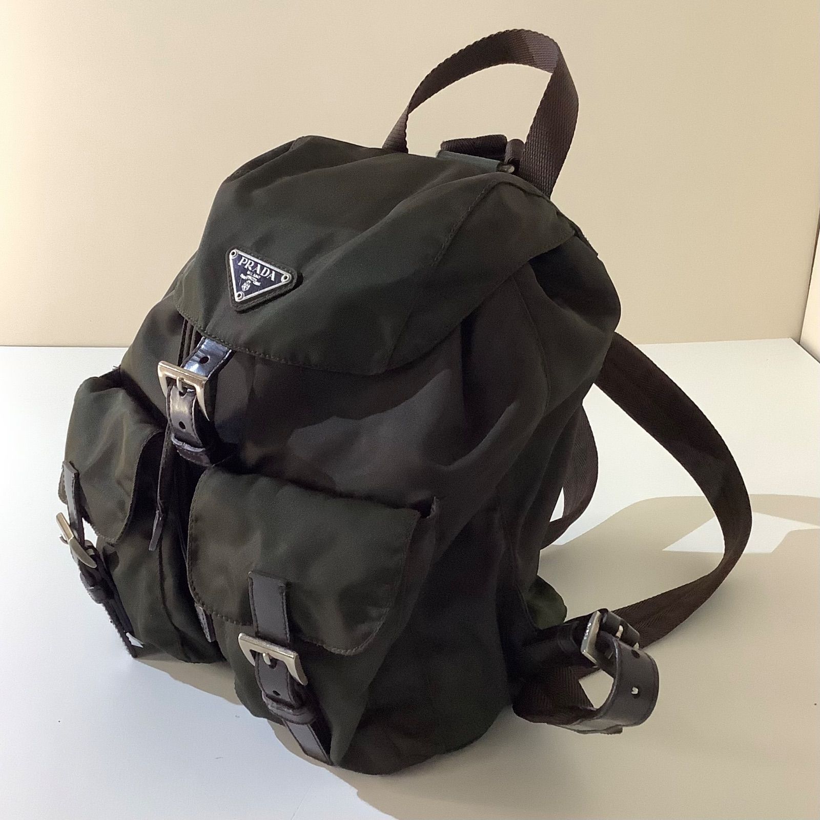 期間限定価格商品 PRADA プラダ B6677 リュックサック レザー テスートナイロン バッグ