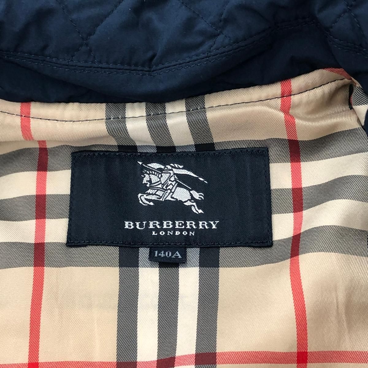BURBERRY LONDON バーバリー 赤 裏地ノバチェック チルドレン BURBERRY 