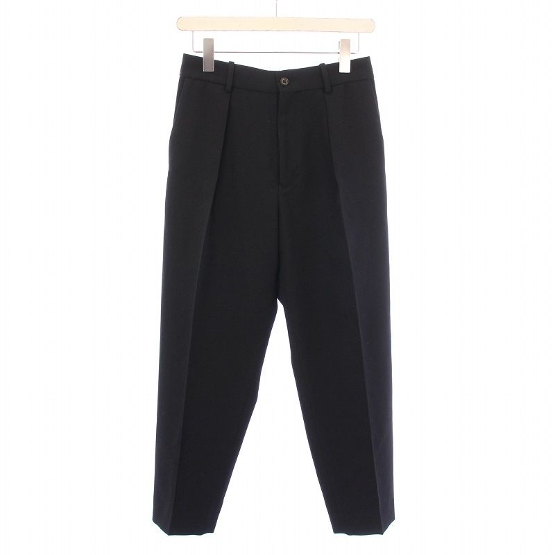 マーカウェア　ウールサバイバルクロスペグトップパンツ　ブラック　3 マーカウェア ウールサバイバルクロスペグトップパンツ ブラック 3