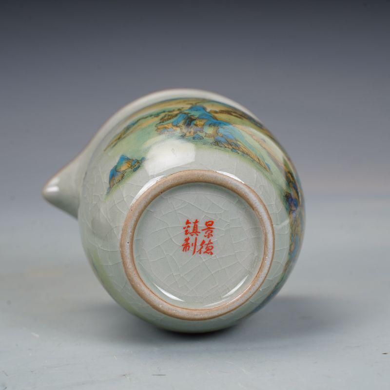 粉彩千里江山図公道杯 茶杯 煎茶 茶道具 茶道 陶磁器 粉彩千里江山図公道杯 茶杯 煎茶 茶道具 茶道 陶磁器 - メルカリ