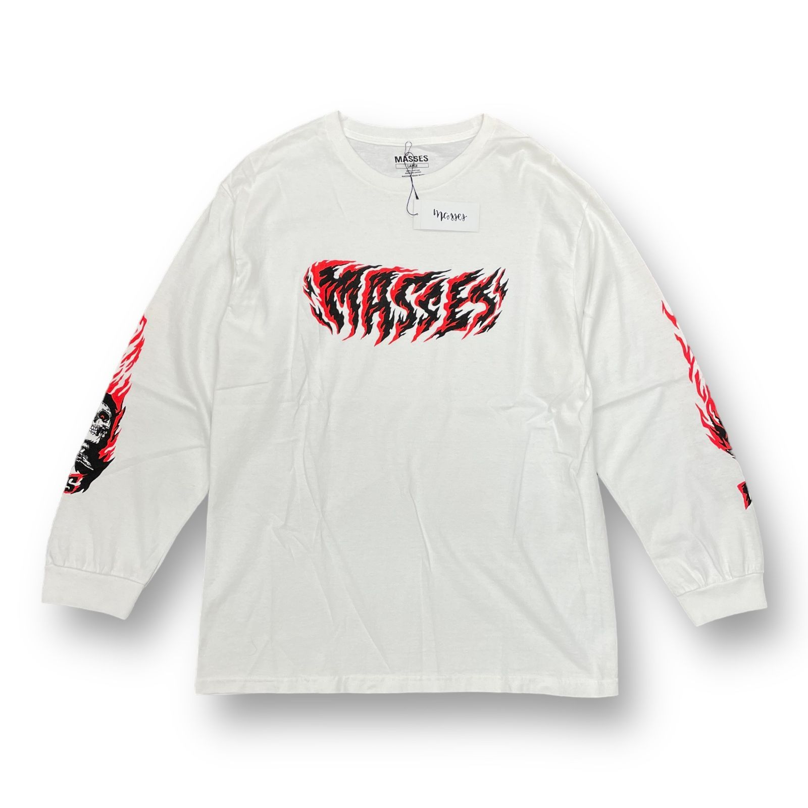 定価12100円 新品 MASSES T-SHIRT L/S FLAME ティーシャツ ロング