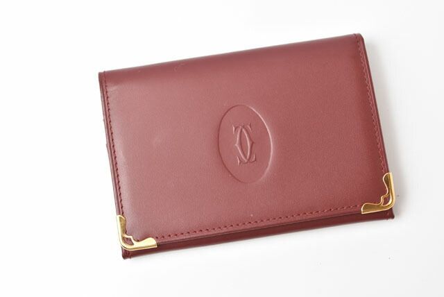 ＊極美品＊カルティエ マストライン 名刺入れ パスケース カードケース ボルドー 楽天市場】【未使用品】Cartier カルティエ マストライン カード