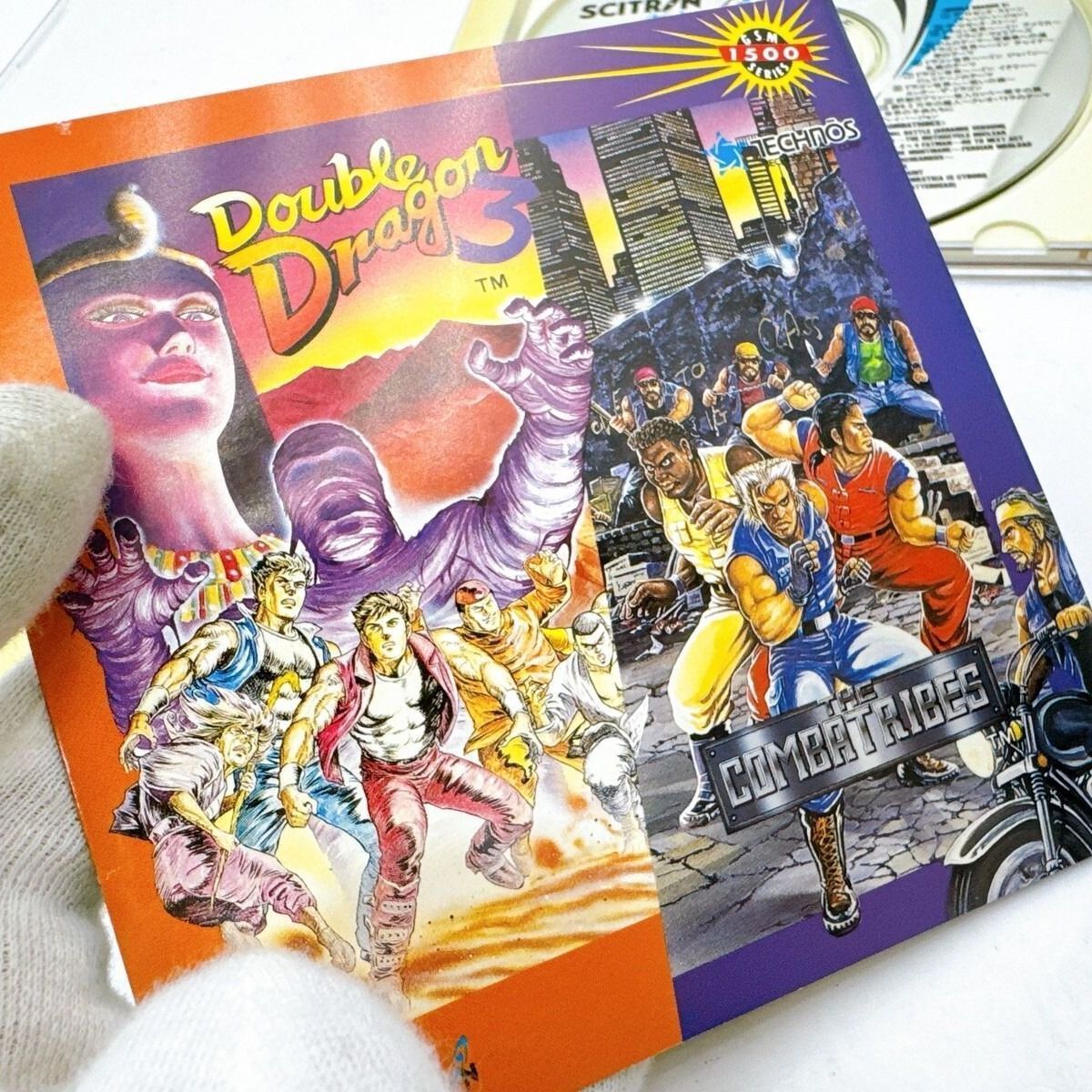 ダブルドラゴン3 - THE ザ コンバットライブス G.S.M.1500シリーズ ゲームミュージックCD PONY CANYON SCITRON PCCB-00065 テクノスジャパン アーケードBGM レトロ サントラ 見本盤