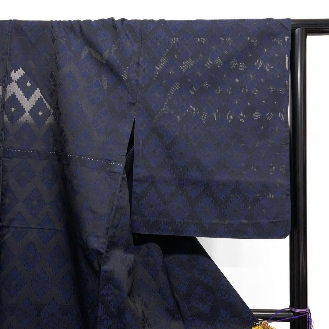 平和屋着物▽小紋 単衣 草花文 洗える着物 AAAU1153iu