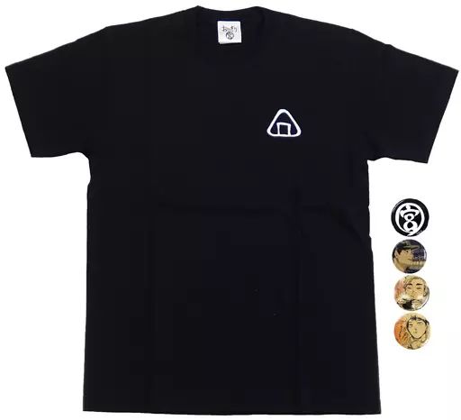 中古】衣類 集合 おにぎり宮のTシャツ(特製缶バッジ4個付き