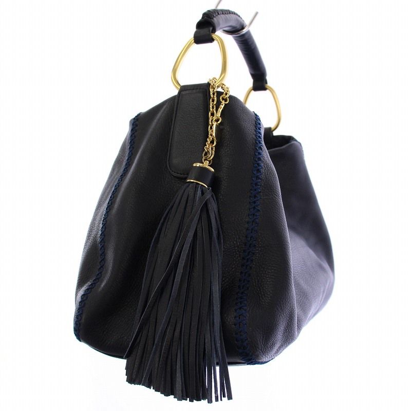 サザビー SAZABY ハンドバッグ ワンショルダーバッグ タッセル付き  
