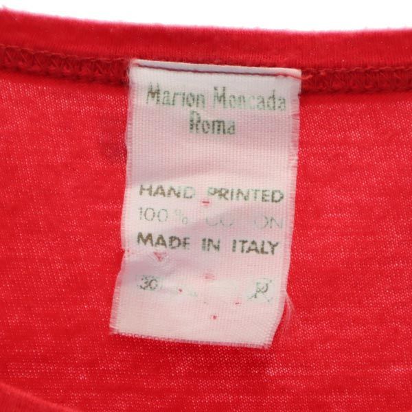 Marion Moncada Roma 90s オールド イタリア製 半袖 Tシャツ レッド系