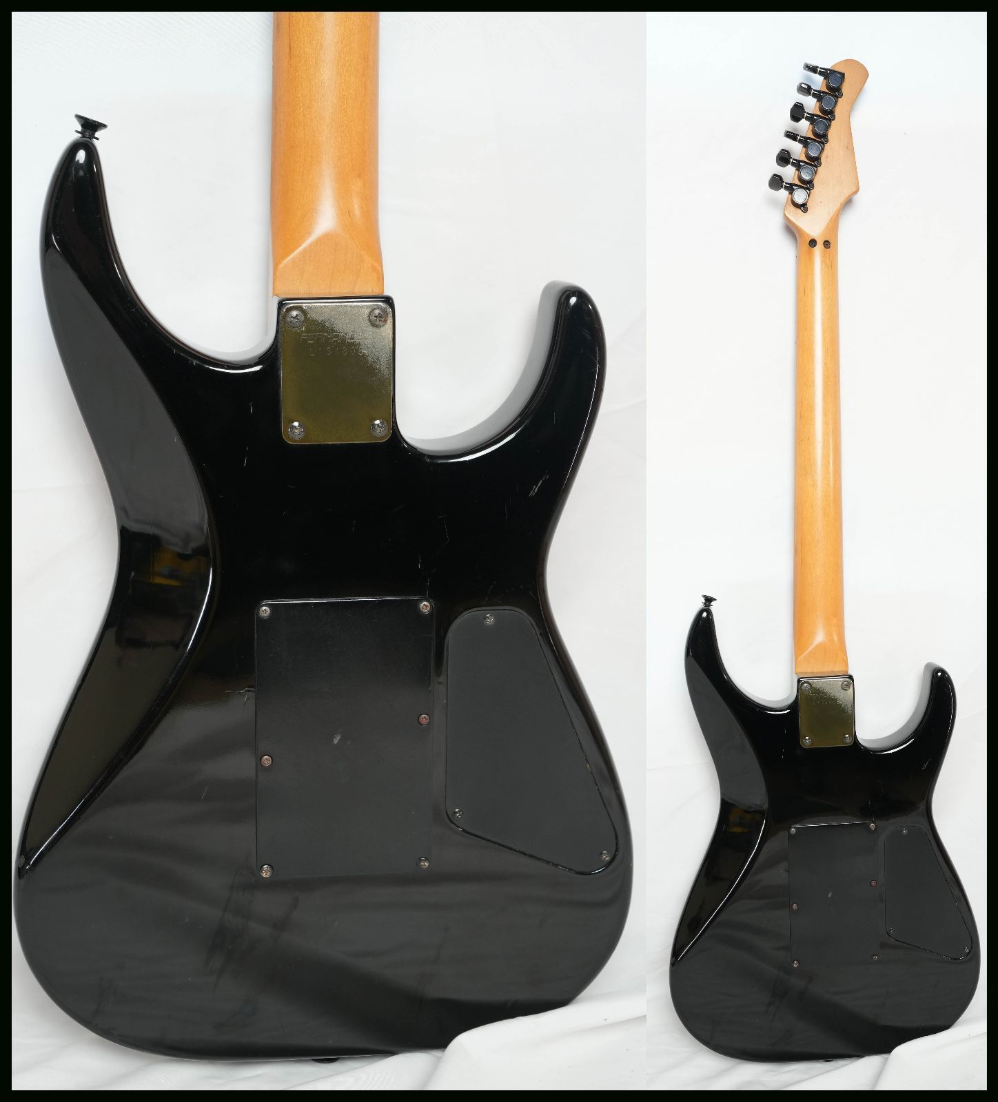 FERNANDES FR-65 LEFTY REVOLVER BLACK ミディアムスケール FRTブリッジ搭載 80年代