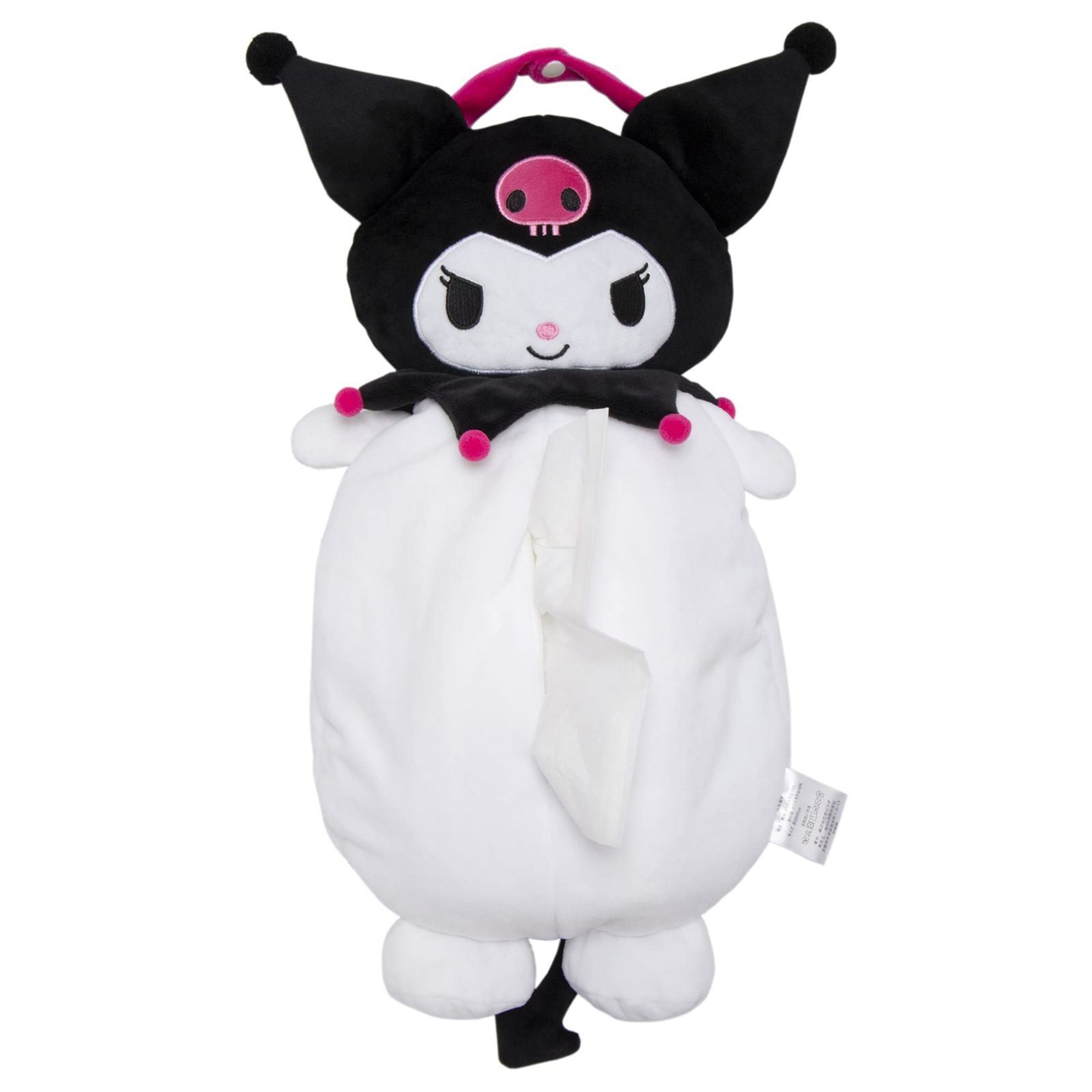 爆売り！ x 30cm クロミ 約 ブラック 50cm ティッシュケース 公式 SANRIO キャラクターグッズ