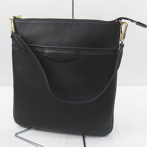 ココセリュックスゴールド　黒のレザーショルダーバッグ cococelux gold ココセリュックスゴールド ショルダーバッグ