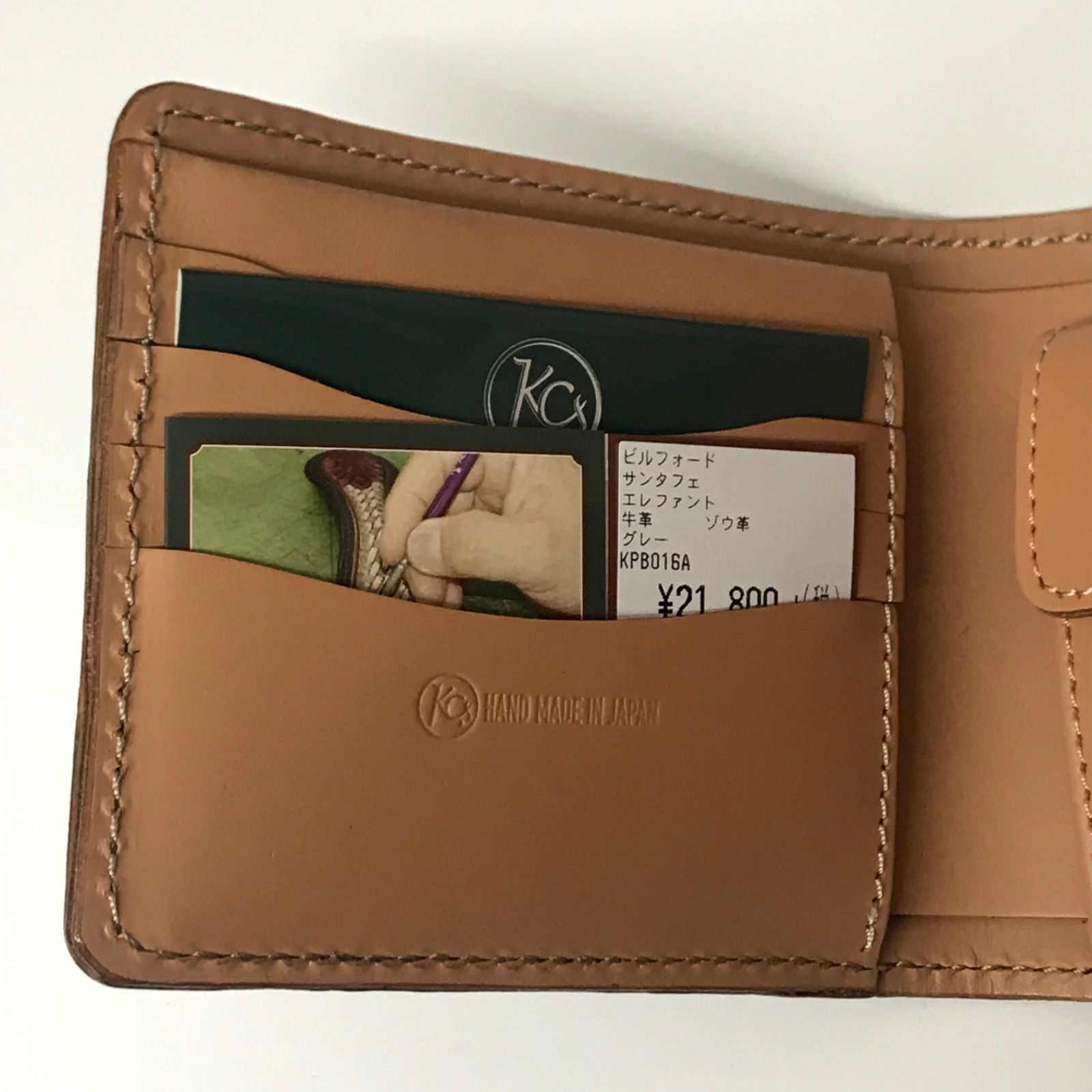 限定新品未使用象革KC'Sケイシイズビルフォールド サンタフェ