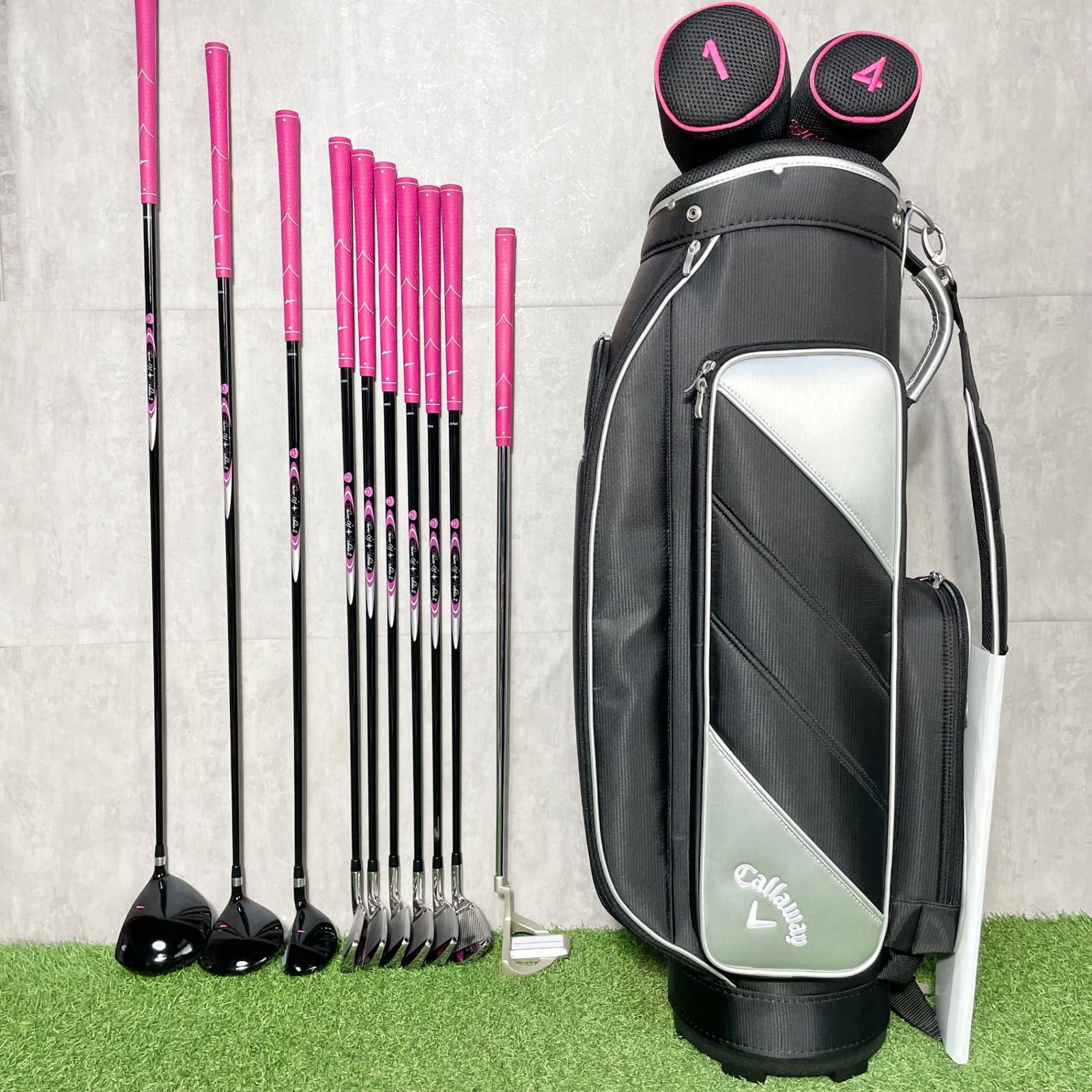 Callaway - 【貴重レフティ！バッグ新品！ほぼ未使用！豪華10本】Callaway REVA WORLD EAGLE ゴルフクラブセット L レディース 左 キャロウェイ レヴァ レバ 貴重レフティ！バッグ新品！ほぼ未使用！豪華10本】Callaway