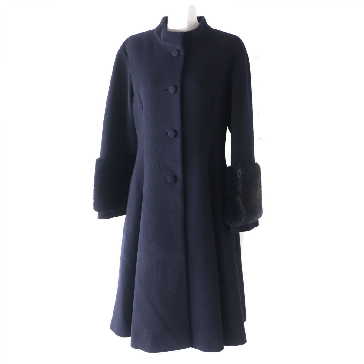 極美品◎正規品 日本製 FOXEY フォクシー 38772 レディース 袖ミンク 