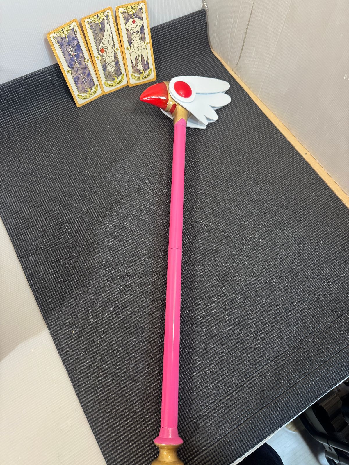 カードキャプターさくら CCさくら コスプレ ステッキ 組立 75cm 1度のみ使用 現状品 0626