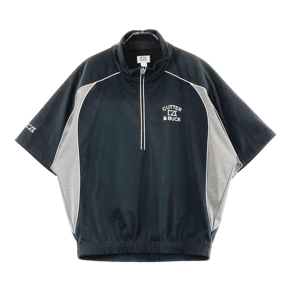 カッターアンドバック　WEATHER TEC 半袖ハーフジップ サイズ：M CUTTER&BUCK カッターアンドバック ハーフジップ 半袖