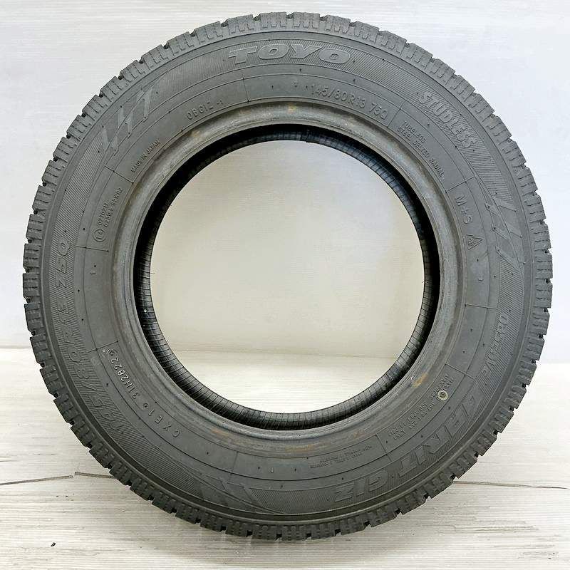 145 80R13 TOYO OBSERVE GARIT GIZ 4本 スタッドレスタイヤ トーヨー オブサーブ ガリットギズ モコ キャロル フ ワゴン プレオ アルト MRワゴン などに タイヤ 13インチ
