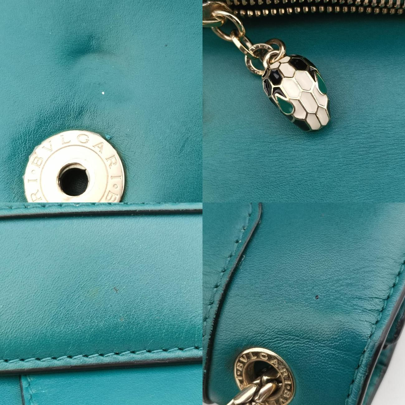 ブルガリBvlgariセルペンティ フォーエバーグリーンレザーAC.D15.35362