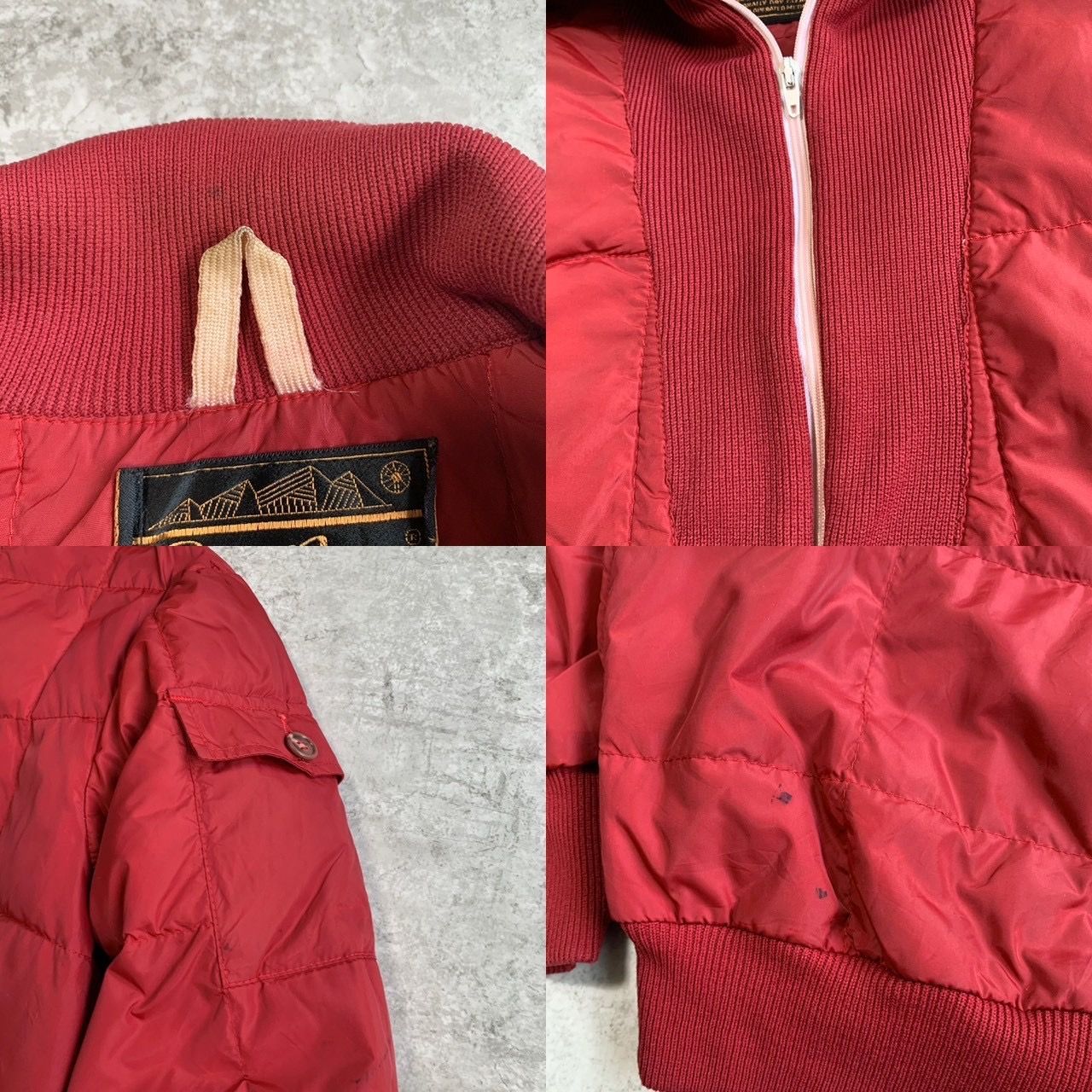70s Eddie Bauer Quilted Down Sweater エディーバウアー キルティング 