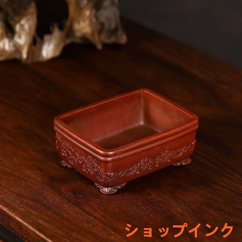 鬼面夜叉馬槽盆 多肉植物鉢 紫砂鉢 盆栽鉢 植木鉢 小品盆栽鉢 大品盆栽