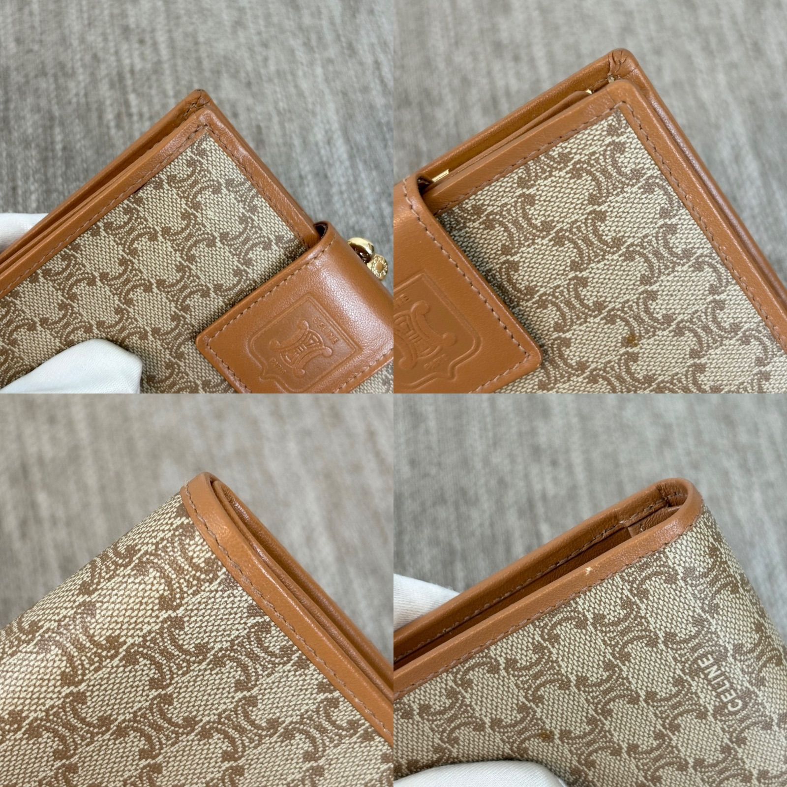 箱付き】【未使用品】CELINE Vintage Triomphe Short Wallet