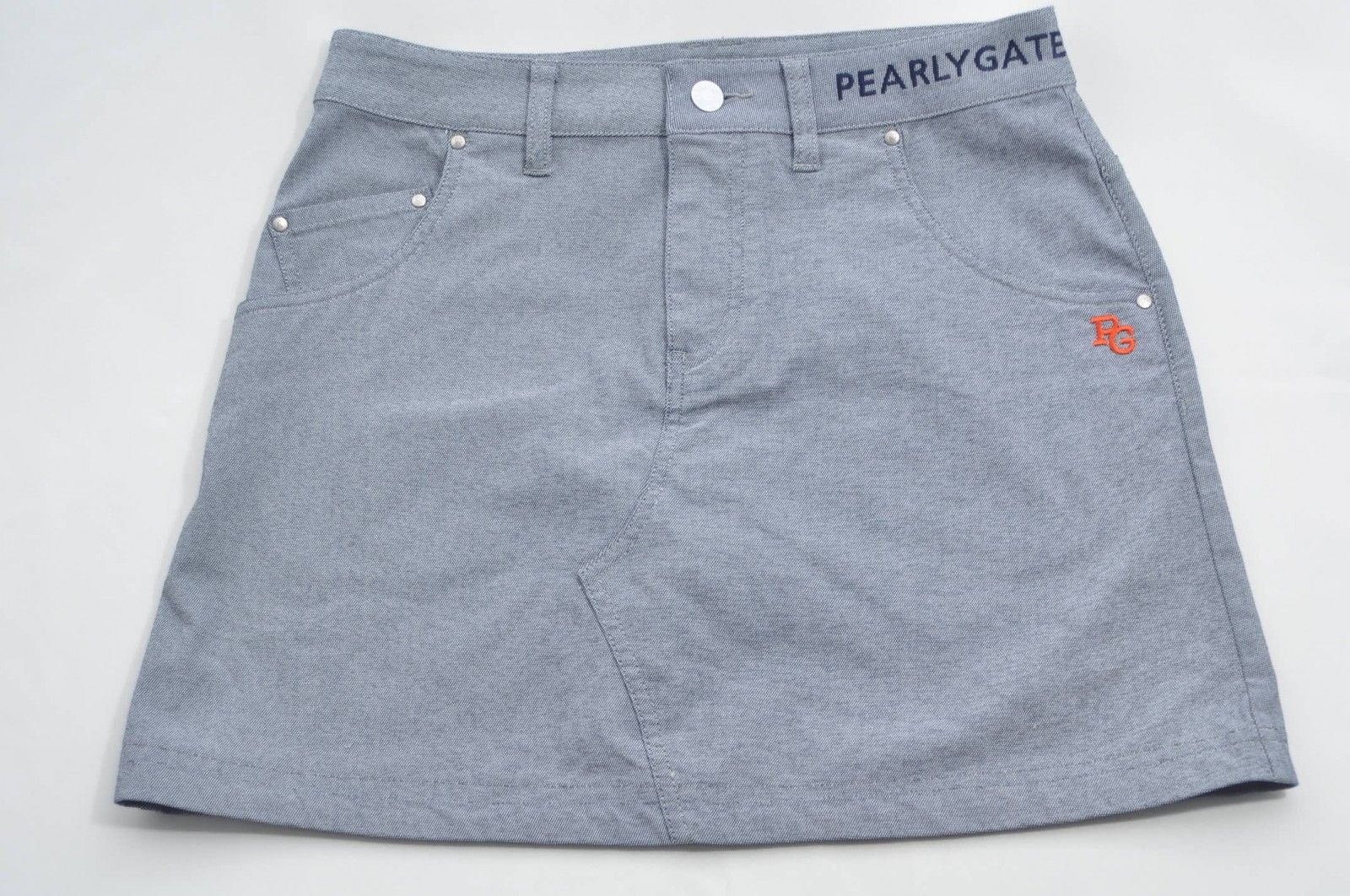 中古 レディース パーリーゲイツ PEARLY GATES スカート 1(M) 紺 ネイビー ストレッチ
