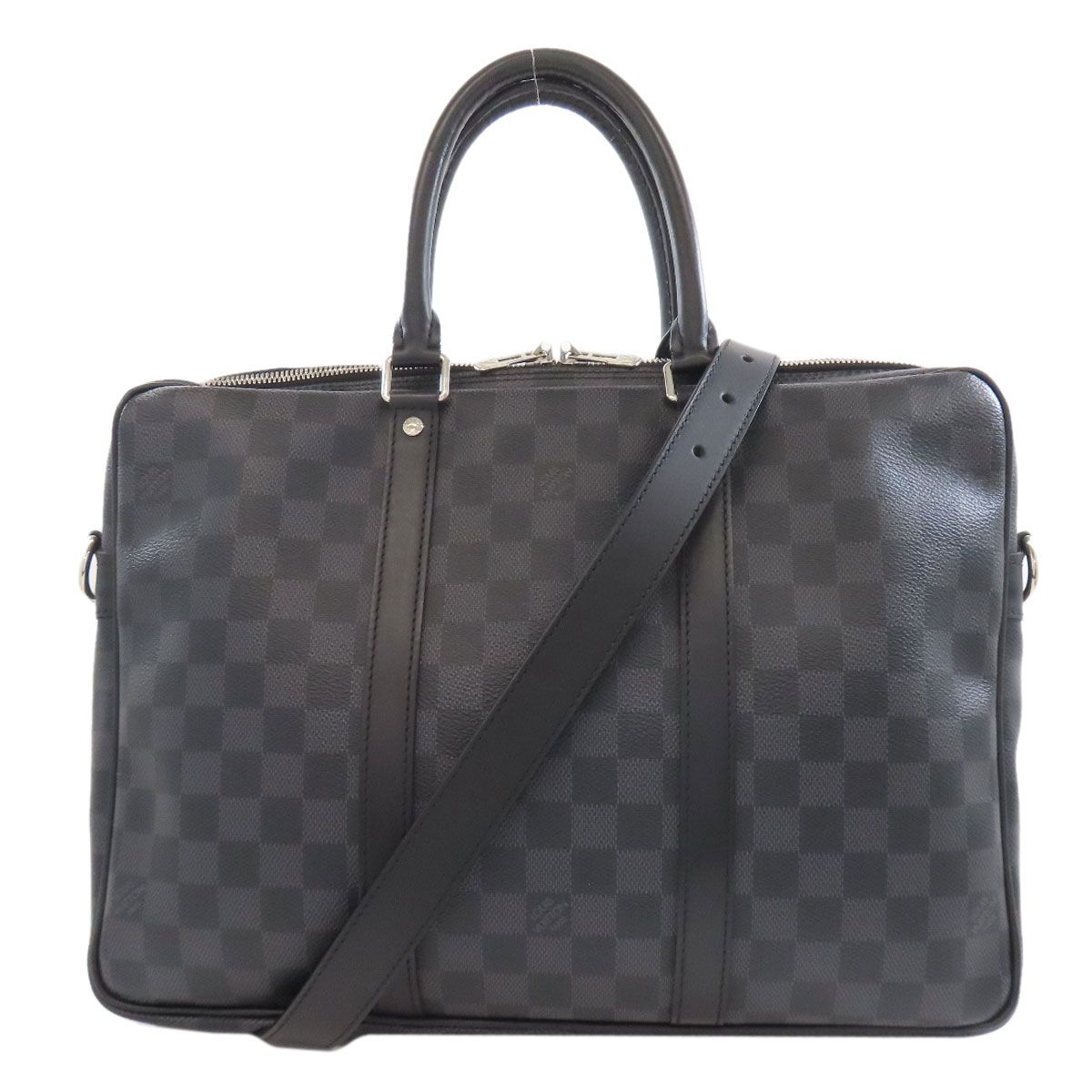 LOUIS VUITTON ルイヴィトン N41478 ポルト ドキュマン ヴォワヤージュPM ビジネスバッグ ダミエキャンバス レディース