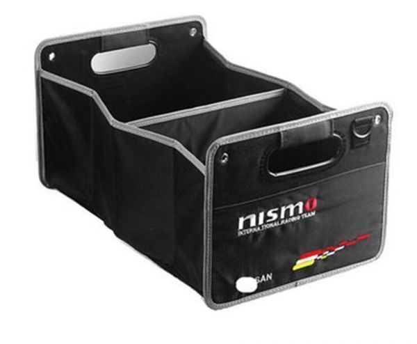 日産 Nissan nismo 刺繍ロゴ入り ソフト収納ボックス 折り畳み 車用トランク収納ボックス 大容量 Z350 GT-R Blue Bird Xtrail