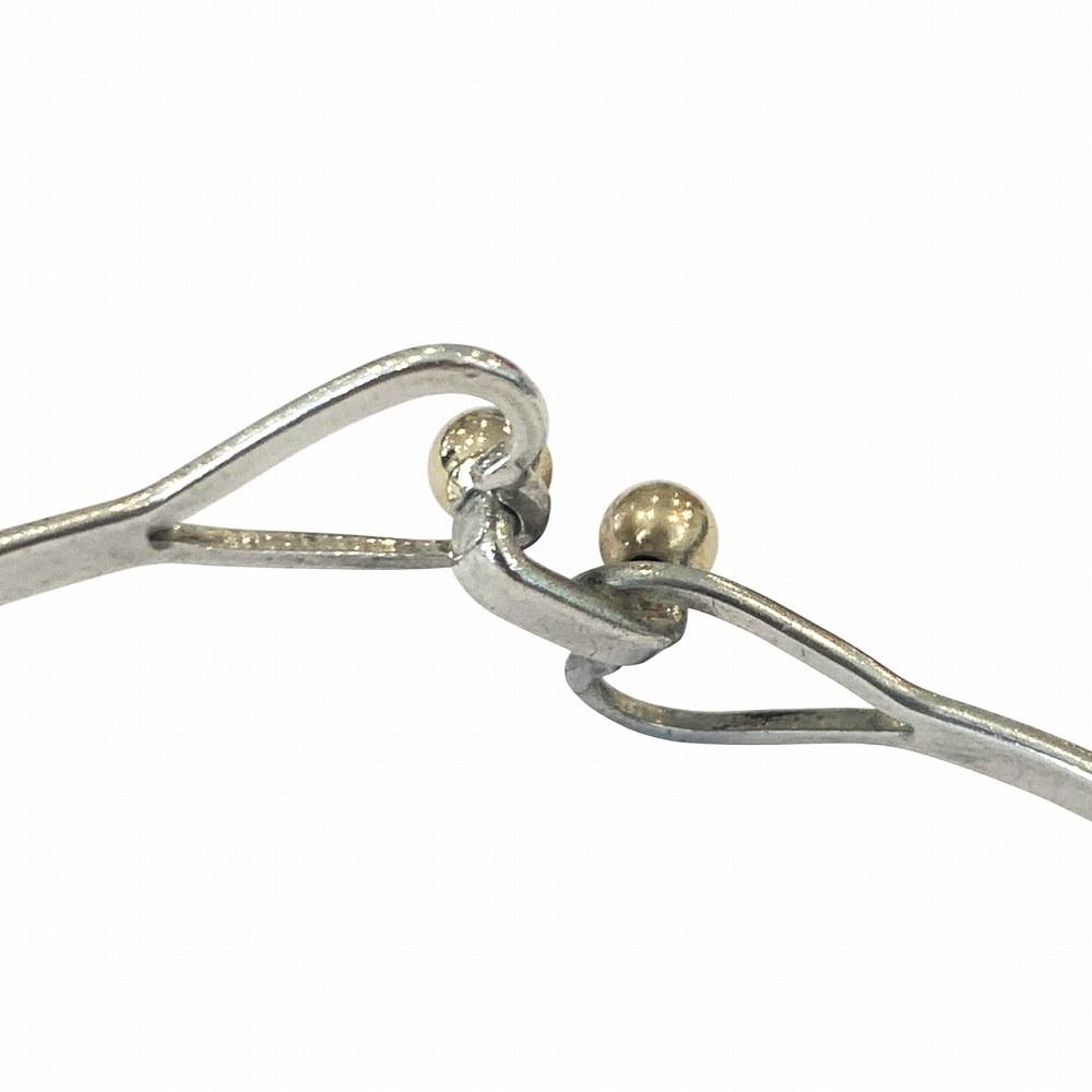 良品 Tiffany＆Co. ティファニー フックアンドアイ 925 K14 バングル