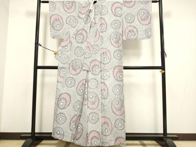 平和屋本店■極上　夏物　浴衣　有松鳴海絞り　舞花文　綿　逸品　未使用　DZAA20270kh5 平和屋本店□極上 夏物 浴衣 有松鳴海絞り 舞花文 綿 逸品 未使用