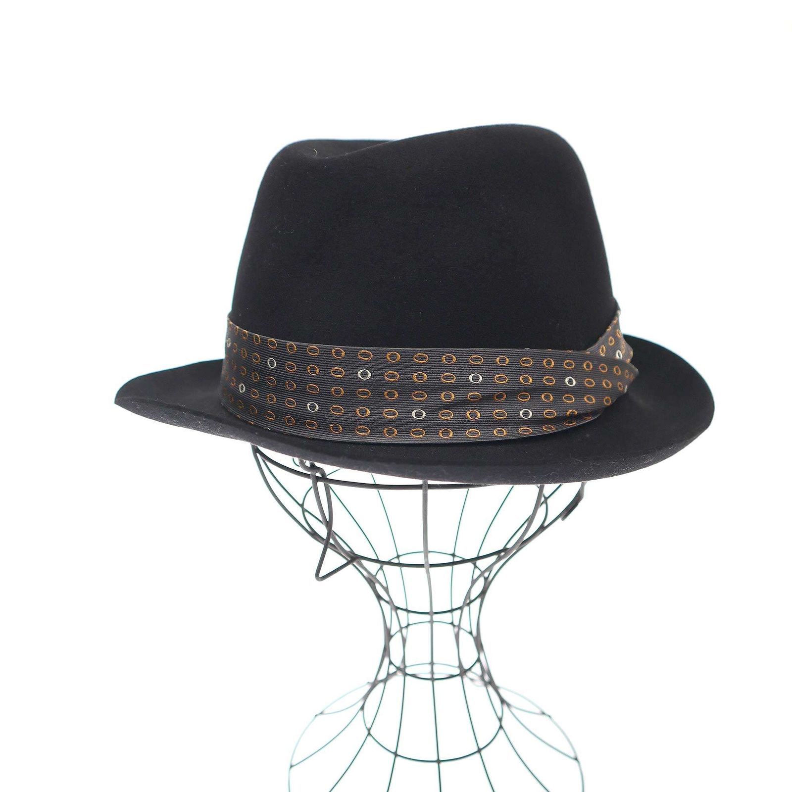 Borsalino ボルサリーノ ワイドブリムフェルトハット ブラック S
