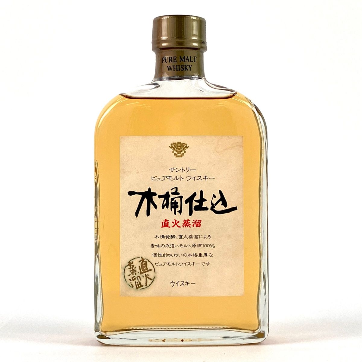 【東京都内限定お届け】 サントリー SUNTORY ピュアモルトウイスキー 木桶仕込 直火蒸溜 300ml 国産ウイスキー 【古酒】