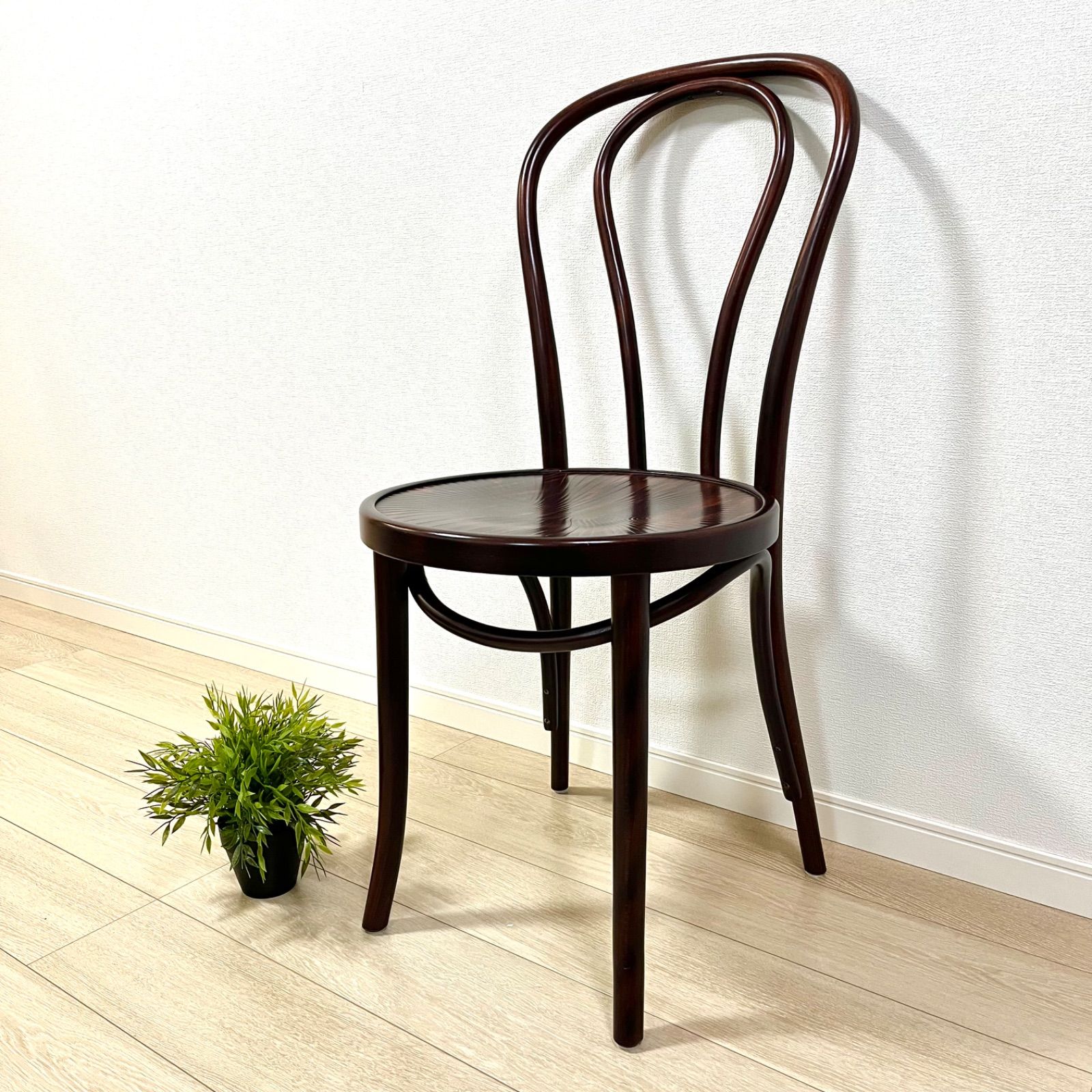 た53 秋田木工 No.202系 無垢曲木チェア ベントウッドチェア ブナ材 カフェチェア ダイニングチェア