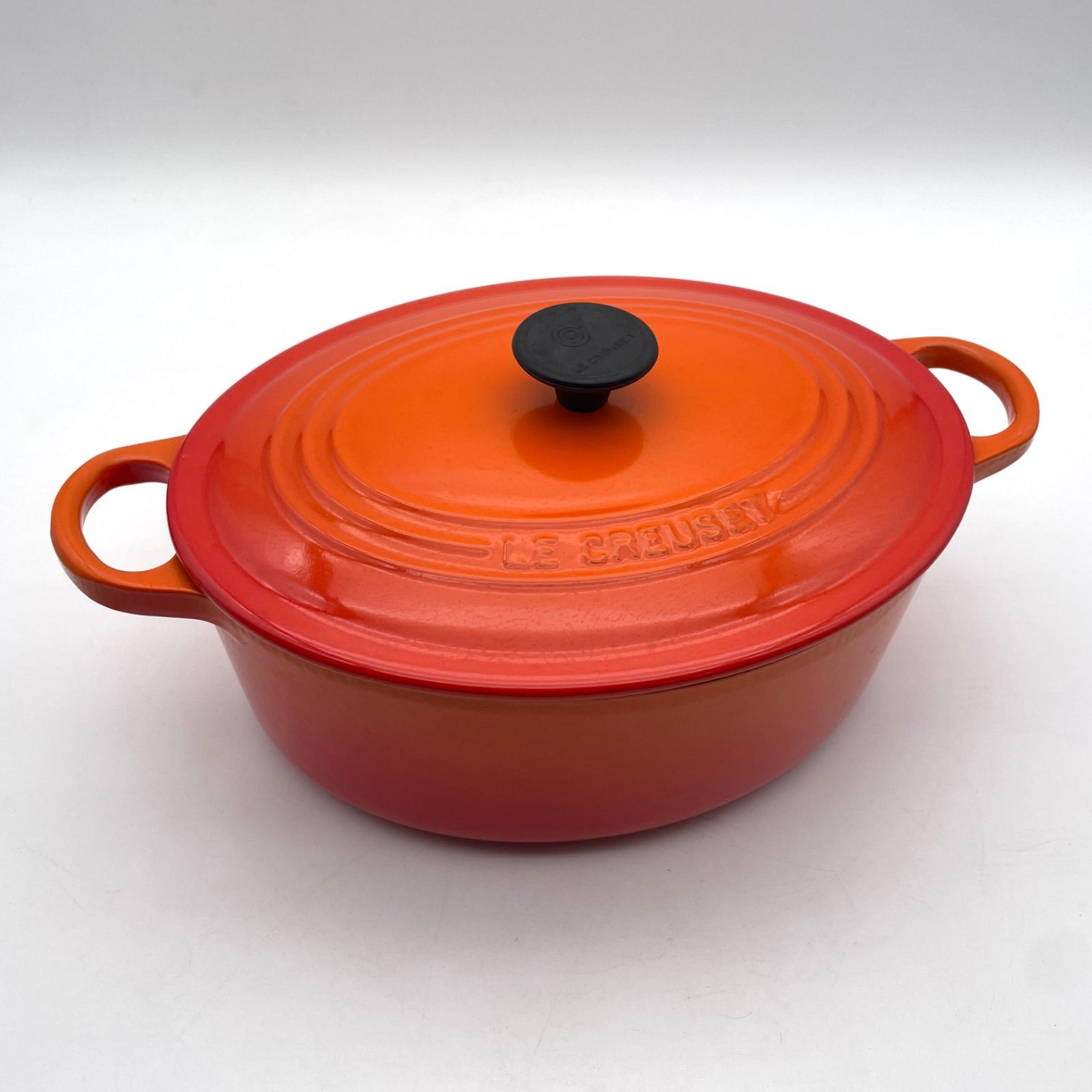 LE CREUSET ルクルーゼ ココットオーバル オレンジ 25cm 両手鍋