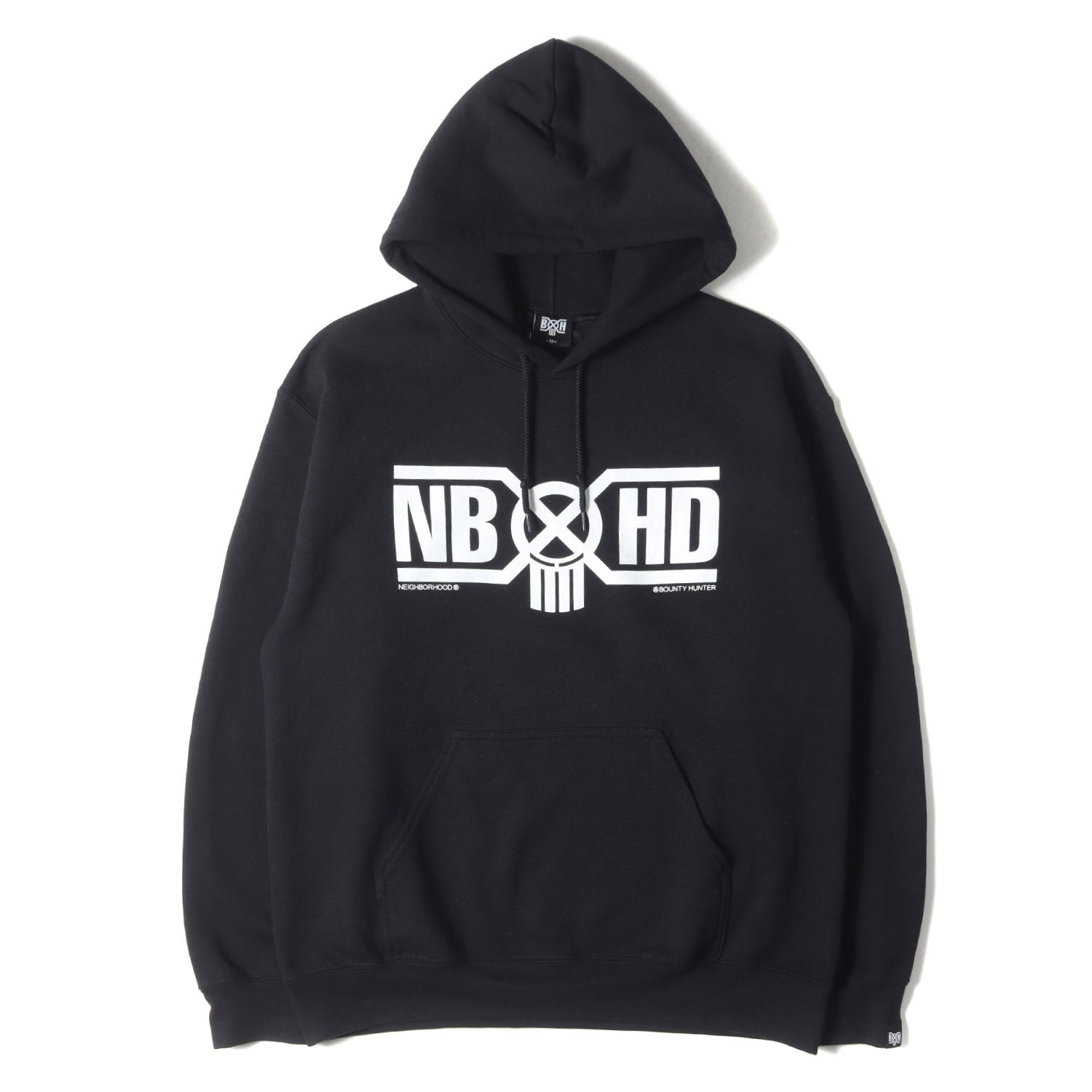 NEIGHBORHOOD ネイバーフッド パーカー サイズ:M 21AW 初売り限定 BOUNTY HUNTER コラボロゴ スウェット パーカー ブラック 黒 トップス フーディー コラボ【メンズ】