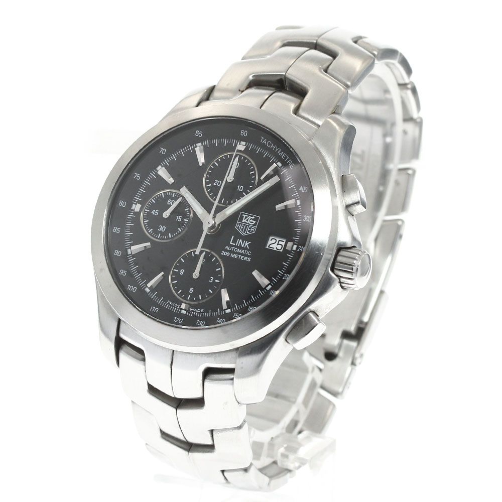 タグホイヤー TAG HEUER CJF 2110.BA 0576 リンク クロノグラフ デイト 自動巻き メンズ保証書付き_911950