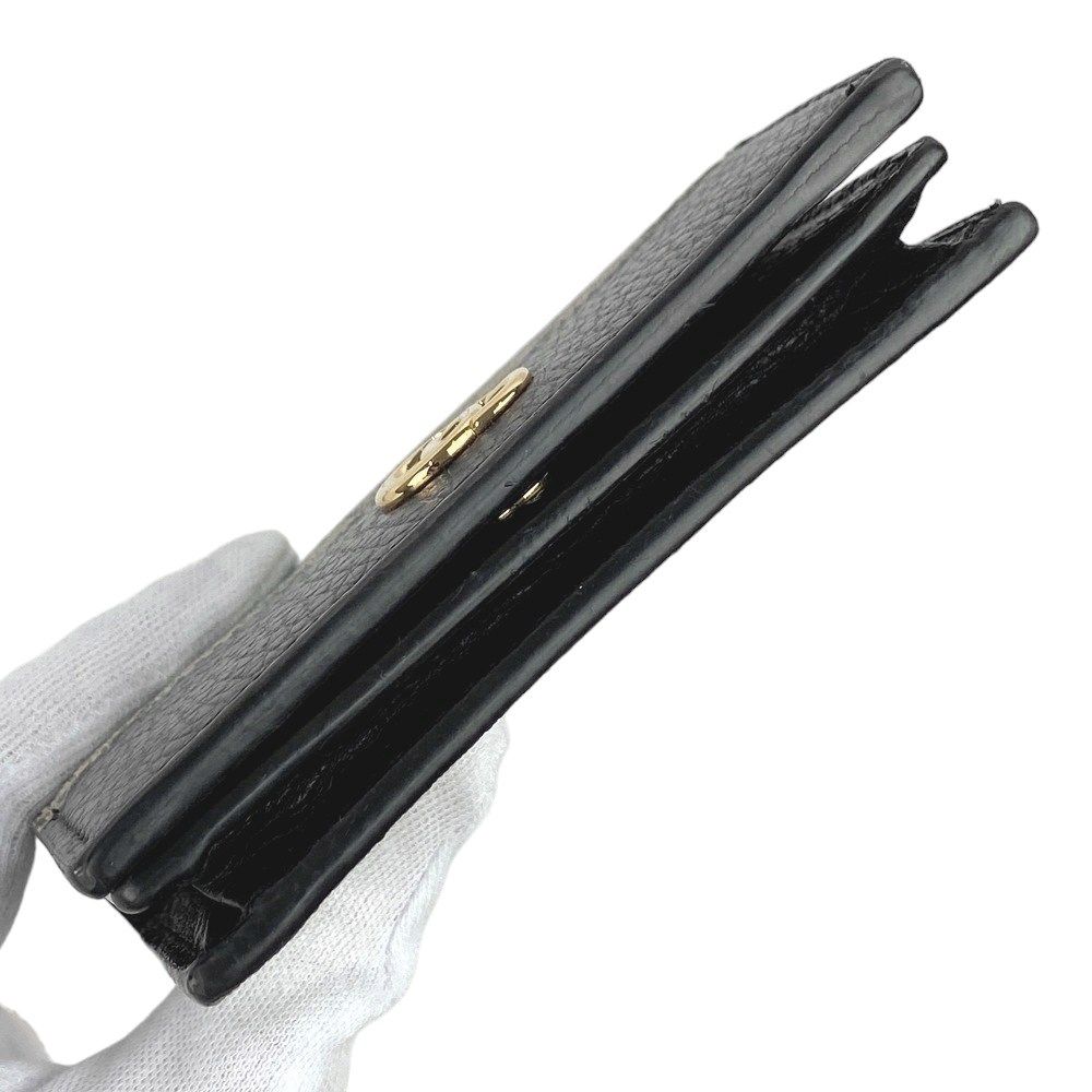 ◇SALE◇ □中古□ グッチ GGマーモント 二つ折り コンパクト 財布  