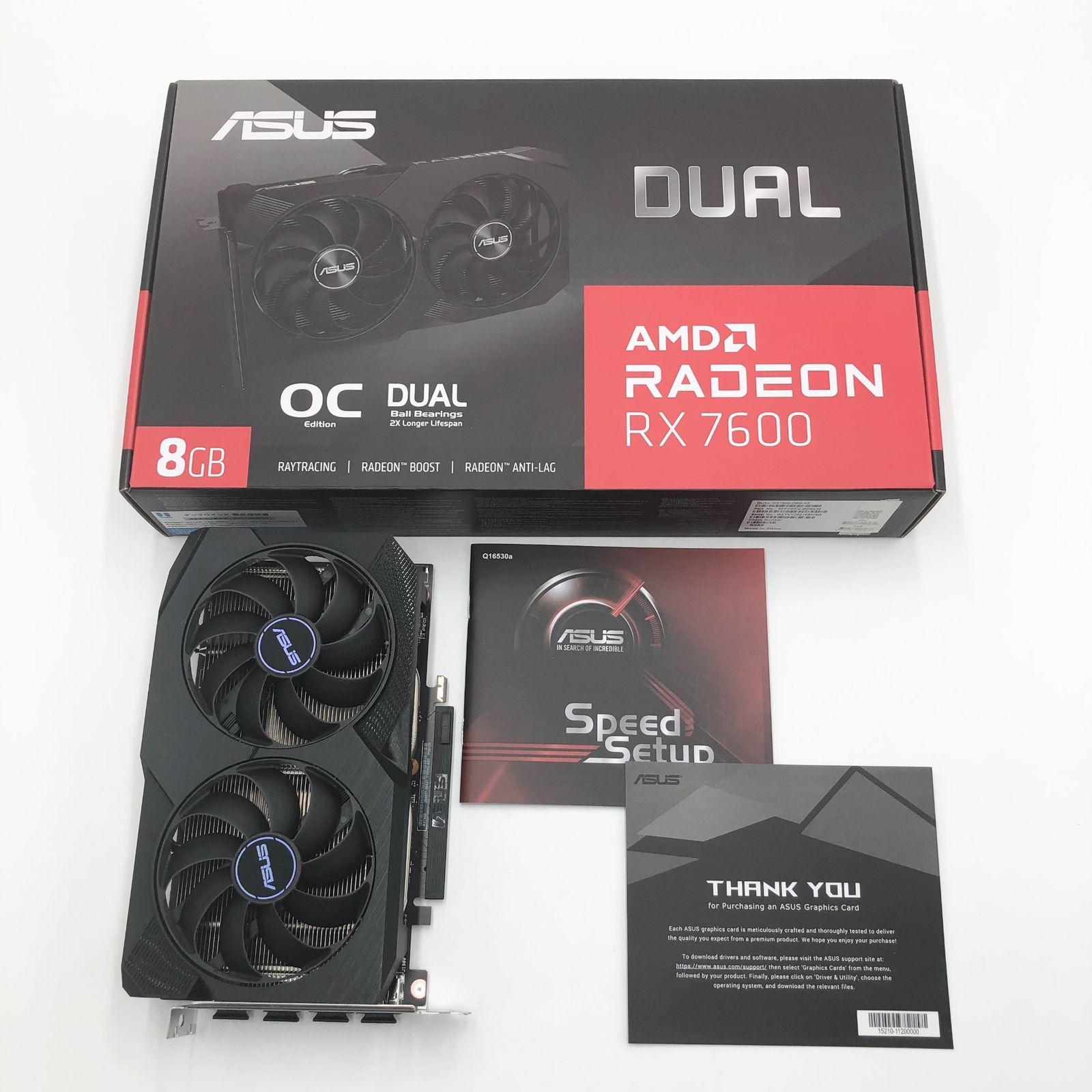 【本日限定値下げ】【美品】ASUS RX7600 8GB ASUS Dual Radeon™ RX 7600 OC Edition 8GB GDDR6 | Graphics