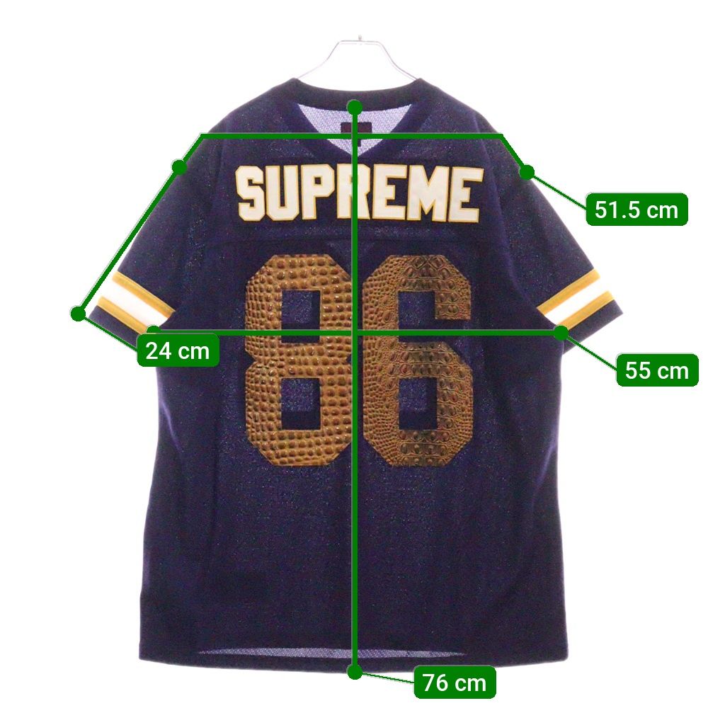 supreme シュプリームFaux Croc Football Jerseyフォウクスクロック
