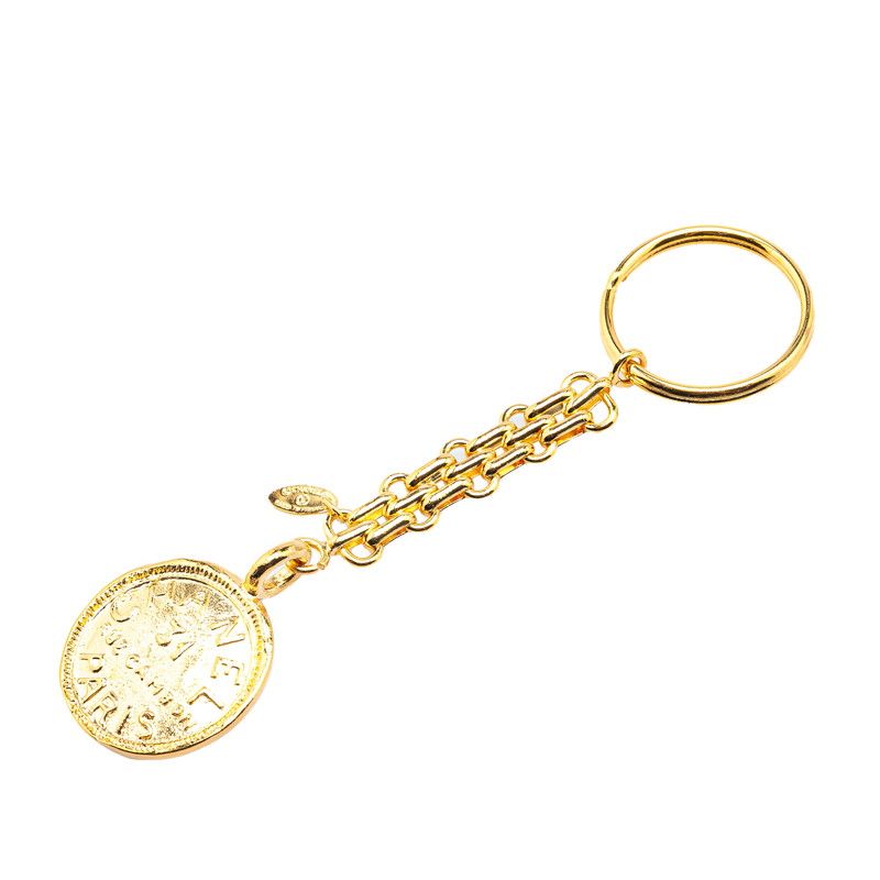 シャネル ヴィンテージ 31 AUE CAMBON カンボン メダル キーホルダー バッグチャーム ゴールド メッキ レディース CHANEL 1-0207790