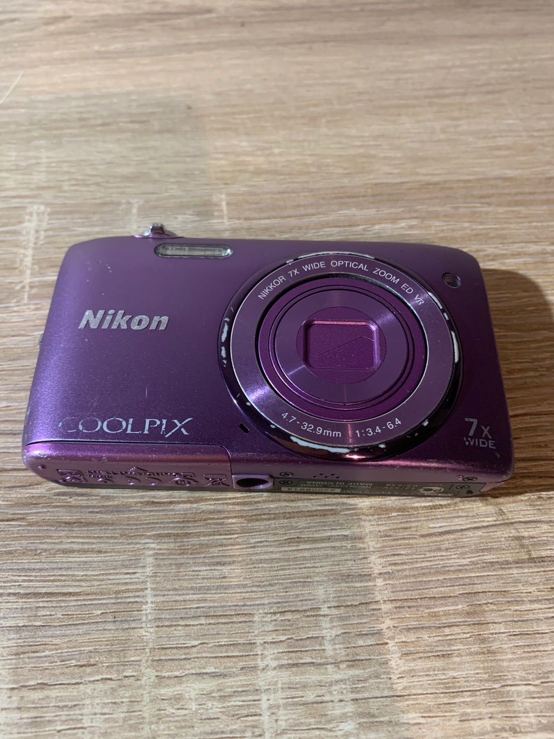 5714 Nikon COOLPIX S3500 バイオレット デジカメ