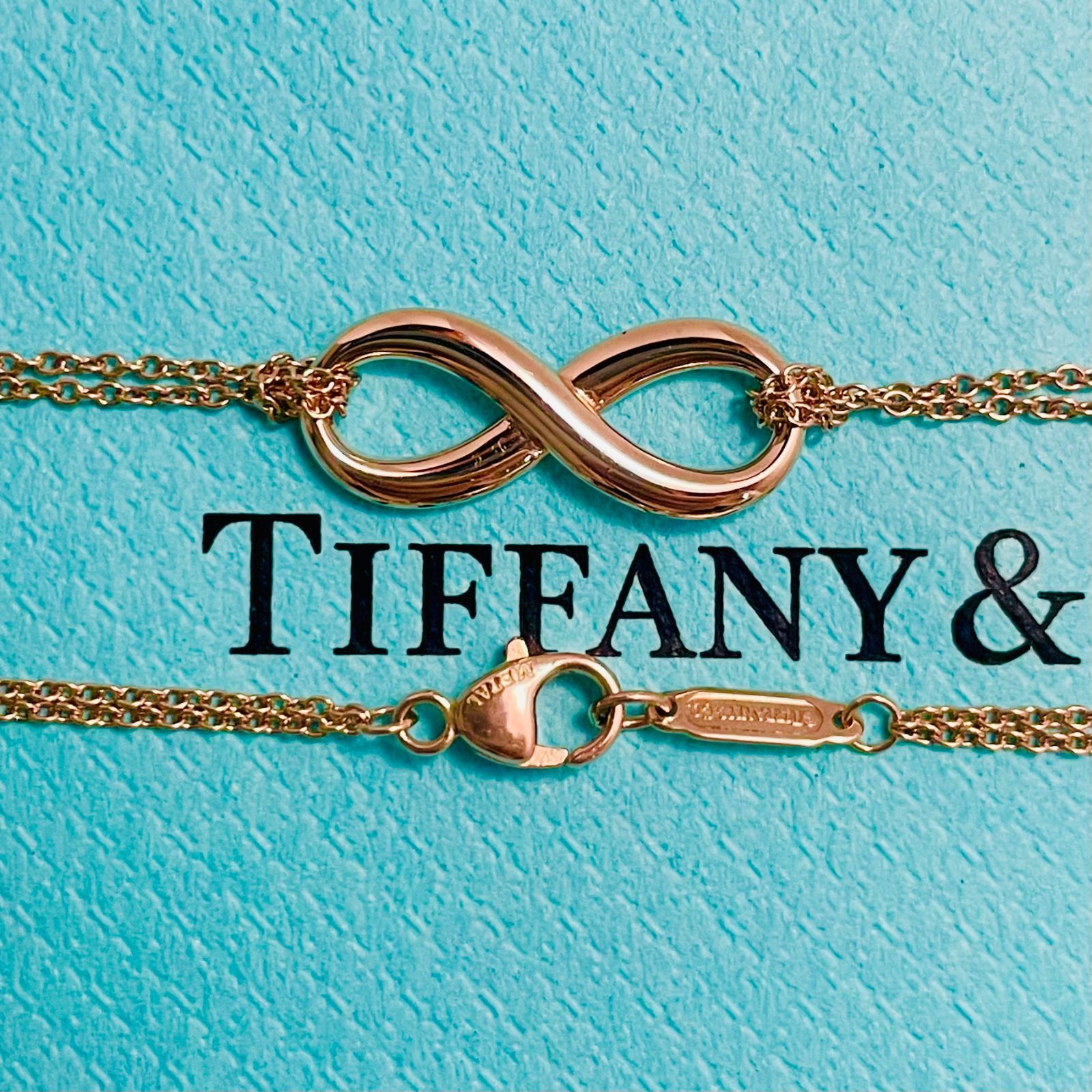 希少 ティファニー ダブルチェーン ルベドメタル インフィニティ ネックレス TIFFANY&Co. 40cm☆786 - メルカリ