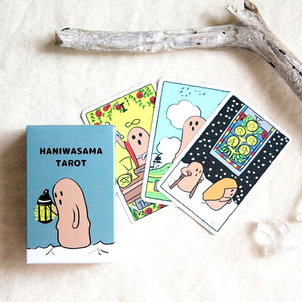 カード】【解説書付】【特製巾着付】『ハニワさまタロット』セット 占い タロット オラクル 解説書付き