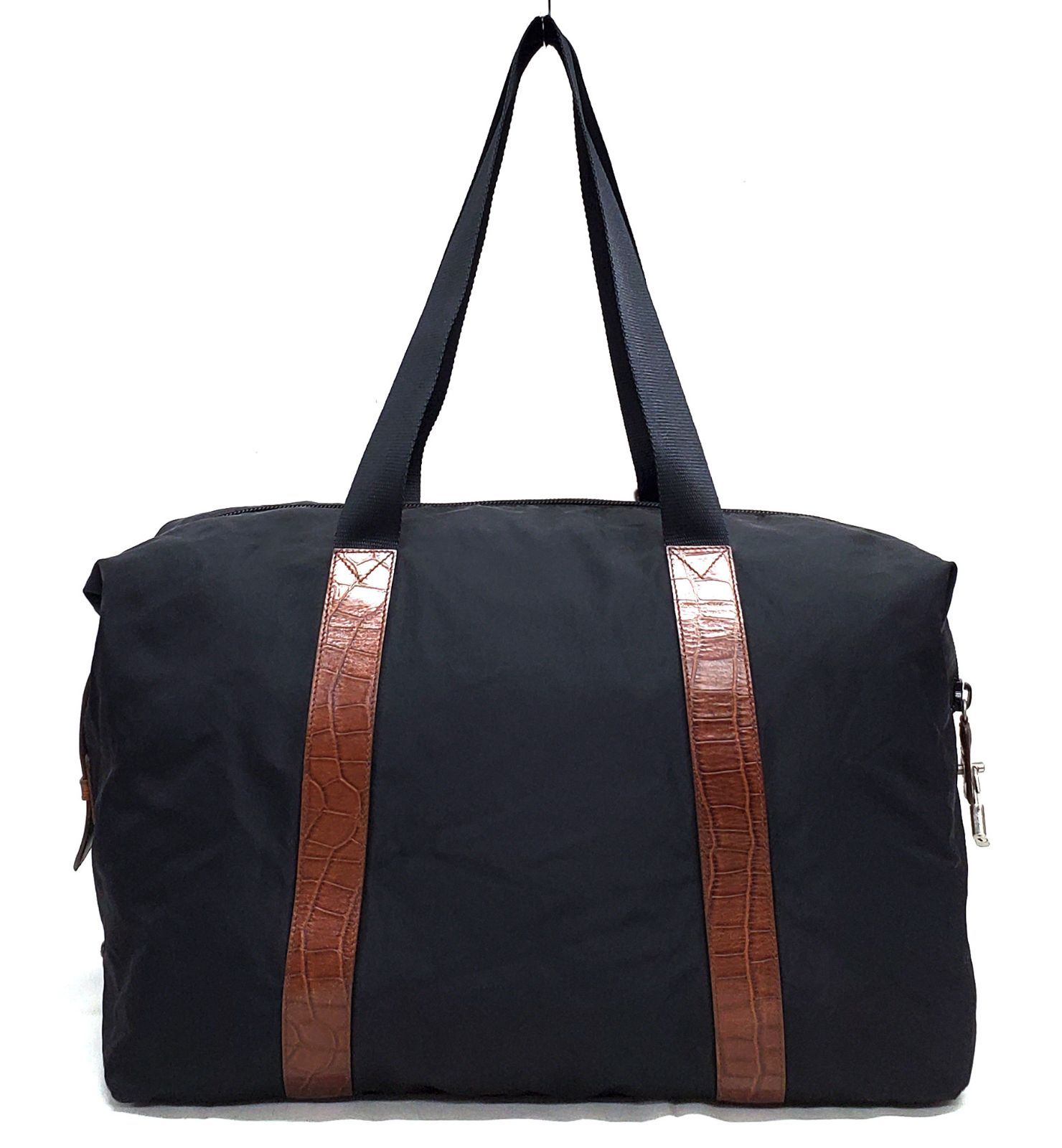 【極美品】PRADA プラダ　ボストンバッグ　旅行用　ナイロン　ブラック　大容量 ✨極美品✨】 プラダ ボストンバッグ トラベル 大容量 ナイロン