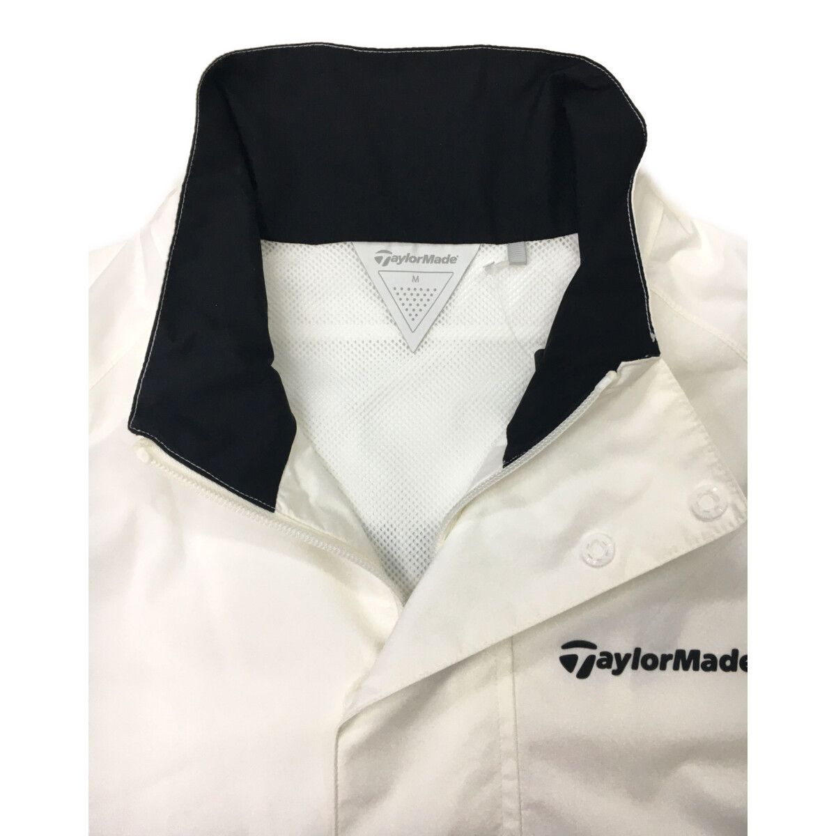 未使用品 メンズ テーラーメイド Taylor Made レインウエア M 白×黒 