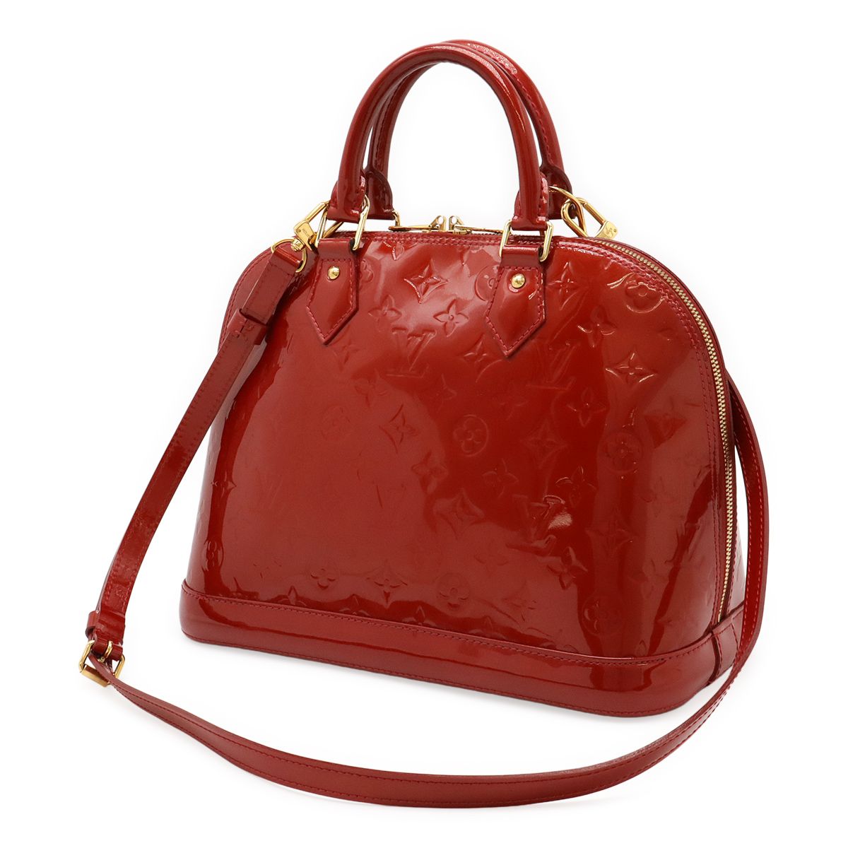 Louis Vuitton エナメル赤ポーチ　モノトーンさん限定 Louis Vuitton エナメル赤ポーチ モノトーンさん限定