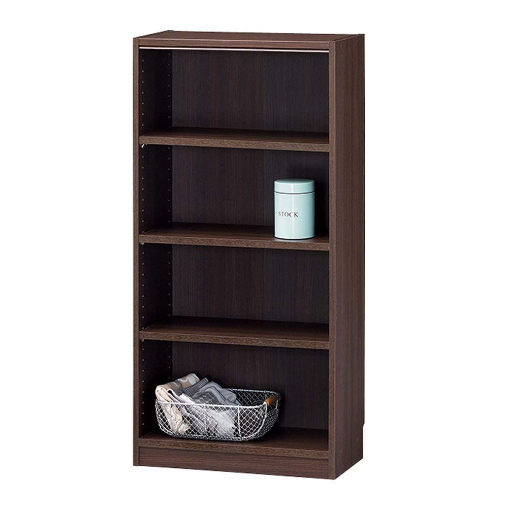 人気商品 タナリオ TNL-1259DK 奥行29cm 高さ120 幅59 ダークブラウン 棚板耐荷重10kg 豊富なサイズバリエーションでどんな部屋にも合わせやすい 本棚 シェルフ 組み合わせ自由なフリーラック 白井産業