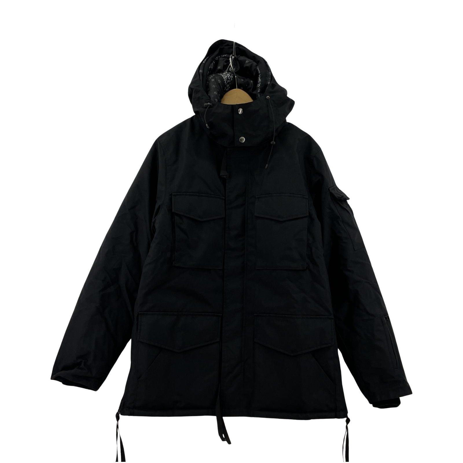 SOPHNET. ソフネット HEM ZIP 5 POCKET PADDED HOOD BLOUSONジャケット sizeL/ブラック メンズ -  メルカリ